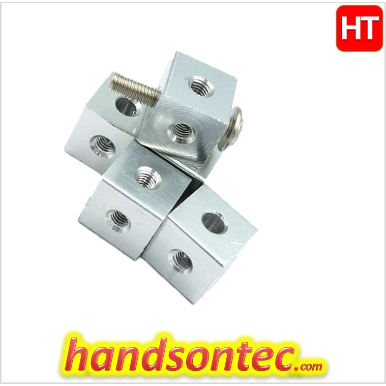 [4 ชิ้น] (10x10x10) มม.น็อตสี่เหลี่ยม M3 เกลียวสําหรับแอพพลิเคชั่นปลอก ~ 4 ชิ้น/แพ็ค