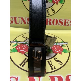 เข็มขัดออโต้พับใหม่หนังขนาด36มมหัวเครืบลงยาเครืองกมายการค้าguns-n-roses