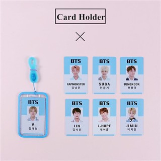 bestprice1920 KPOP BTS bt21 ID Card Holder พร้อมเชือกเส้นเล็ก