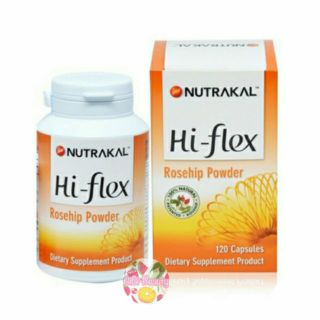 NUTRAKAL HI-FLEX Rosehip powder 120 CAPSULES นูทราแคล บำรุงข้อ Exp.2025