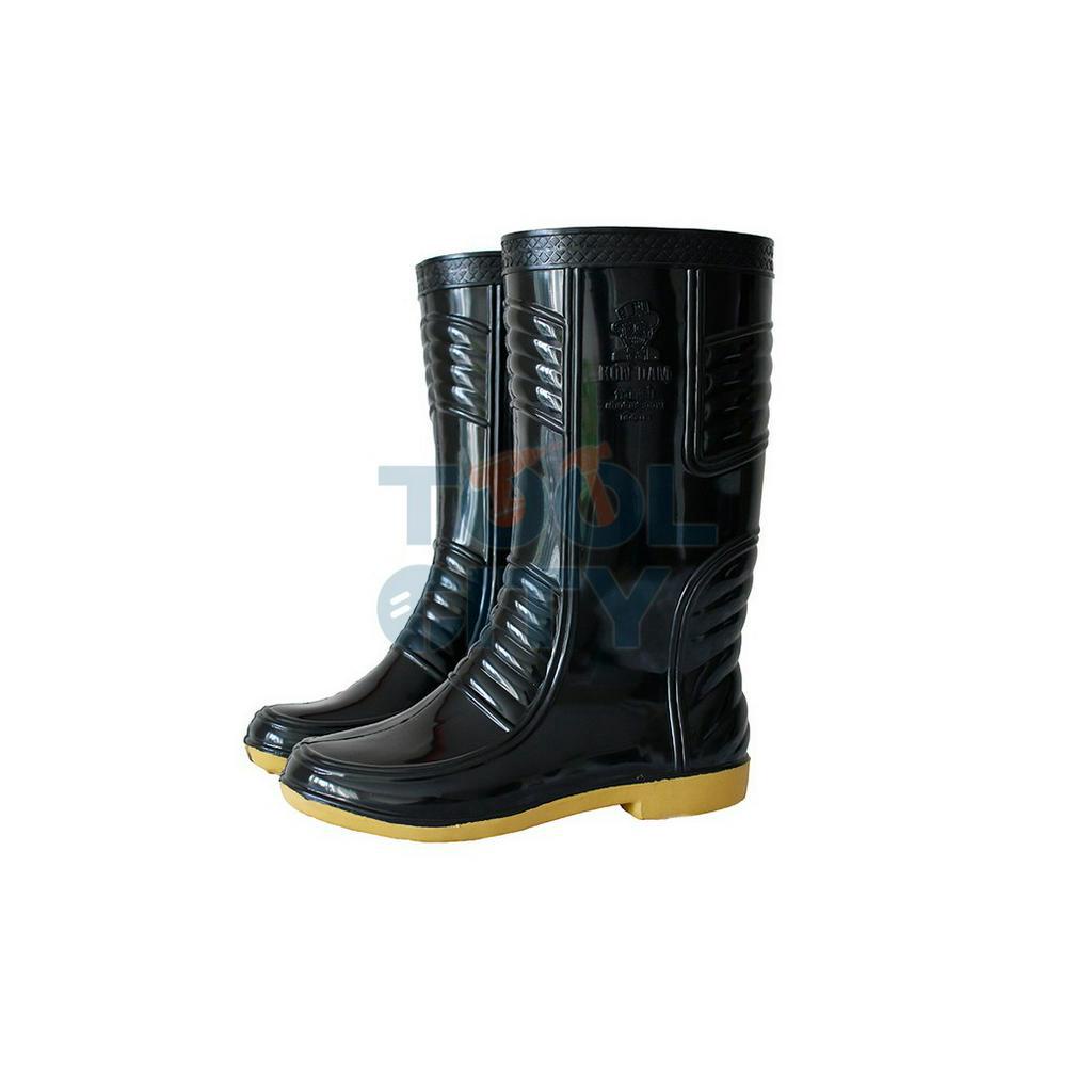 Safety Boots 160 บาท รองเท้าบูทยาว 2 สี เคดี (K.D.) ความสูง 14 นิ้ว เบอร์ 11 (41-42 ซม.) ป้องกันพื้นลื่น น้ำมัน และ กระแสไฟฟ้าได้ Men Shoes