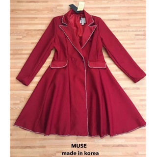 MUSE เดรสสูทยาว made in korea พร้อมส่ง 🚛💨