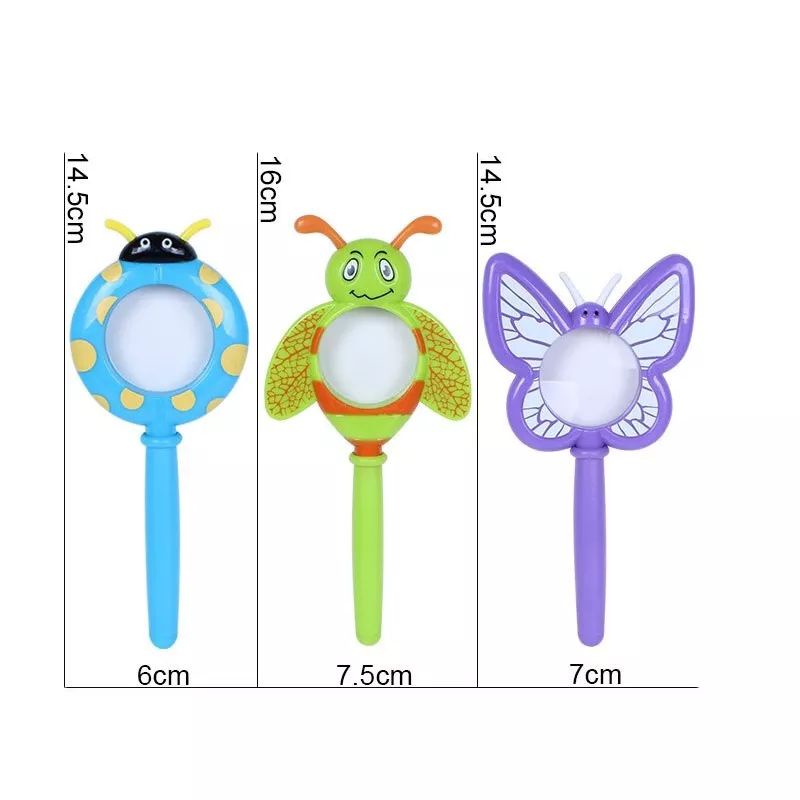 Kids learning แว่นขยายเด็ก แว่นส่องแมลงลายสัตว์ แว่นลายสัตว์ เต่าทอง ผีเสื้อ size 14.5-16 cm แล้วแต่ลายค่ะ ราคา ถูกที่สุด ดีลบีเคเค แกลเลอรีภาพที่ 9