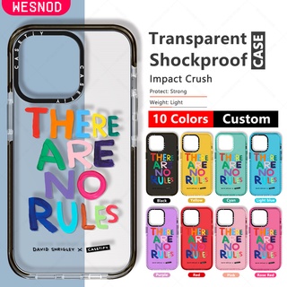 กันกระแทกใสแข็งแฟชั่นเคสโทรศัพท์มือถือ ลายคําคม David Shrigley Have Are No Rules สําหรับ IPhone 12 Pro Max 7 8 Plus 13 Mini Xs X Xr 15 14 11 Se2020คุณภาพสูงใสบางนิ่มTpu Casetifyซิลิโคนยี่ห้อโทรศัพท์มือถือไอโฟนปกป้องฝาปิด