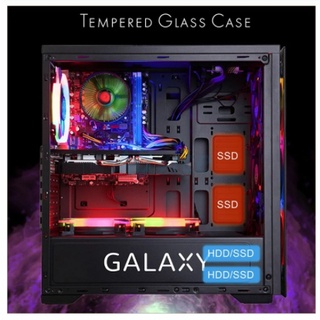 ATX CASE (NP) ITSONAS GALAXY RAINBOW (BLACK)