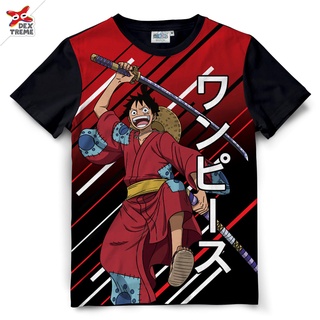 Dextreme T-shirt DOP-1422  One Piece ผ้า SUB ลาย Luffy Wano