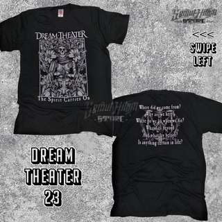 เสื้อยืดผ้าฝ้ายพิมพ์ลายแฟชั่น เสื้อยืด DREAM THEATER SPIRIT CARRIES ON Builtup Music Band Progressive Metal Rebel Heaven