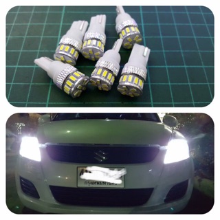 ไฟหรี่หน้ารถยนต์รุ่นหัวเพชแสงสีขาวคู่ล่ะ160