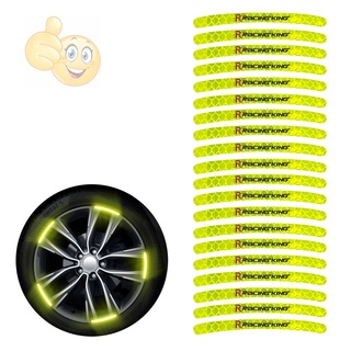 สติกเกอร์ PVC ตกแต่งล้อ สะท้อนแสง  (1แถว20ชิ้น)  สติ๊กเกอร์ขอบล้อ