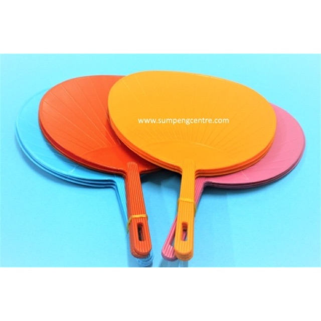 พัดมือ คละสี (12 ชิ้น), มี 3 แบบให้เลือก