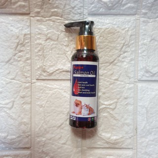 น้ำมันปลาแซลมอนบริสุทธิ์จากธรรมชาติ 100% Pure+Salmon Oil ขนาด .100ml.