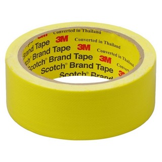 Adhesive tape UTILITY DUCT TAPE 3M 36MMX8Y YELLOW Stationary equipment Home use เทปกาว อุปกรณ์ เทปผ้ามันเงา 3M 36 MMX8Y