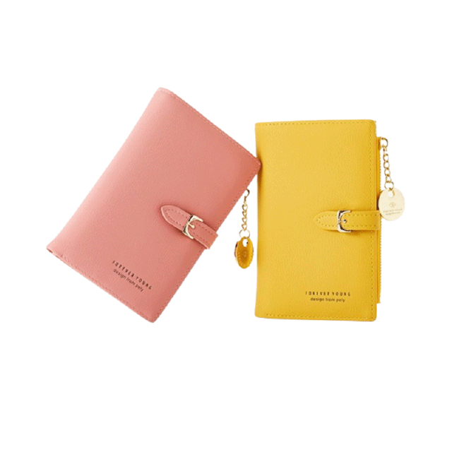 CSONLINEMALL Pierre loues（Forever Young）กระเป๋าสตางค์ผู้หญิง กระเป๋าสตางค์ใบสั้น สำหรับผู้หญิง