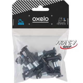 [พร้อมส่ง] แกนล้อโรลเลอร์สเก็ต Pack Of 8+2 Screws, 8 Spacers, 16 Outer-Spacers For 8mm Plastic Frame Axles