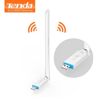 (ประกันศูนย์ไทย 5ปี) Tenda U2, Plug and Play N150 High Gain Wireless USB Adapter