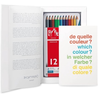 Caran D’arche(คารันดาช) ดินสอไม้ระบายน้ำ รุ่น Fancolor 12 สี  พร้อมกล่อง  CC1288.312