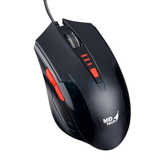 USB Optical Mouse MD-TECH (BC-85) Black/Red