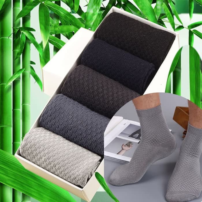 MATA Bamboo Socks ถุงเท้าทํางานผู้ชาย Bamboo FIBER เหนือข้อเท้านําเข้า F380