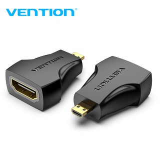 Vention Micro Hdmi To Hdmi อะแดปเตอร์เชื่อมต่อ 1080 P 60Hz Male To Female สีทองสําหรับ Ps4 Hdtv AIT