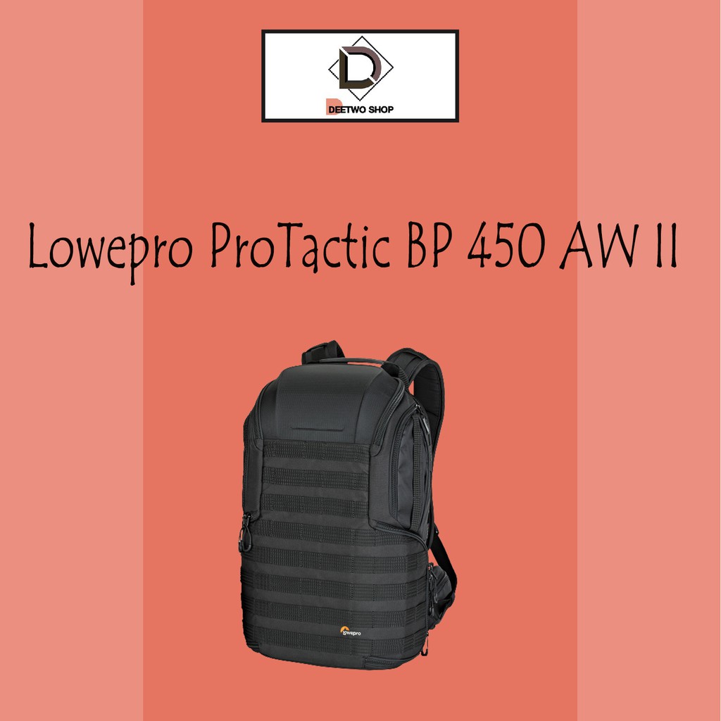กระเป๋ากล้อง Lowepro ProTactic BP 450 AW II Camera and Laptop Backpack (Black) ของแท้