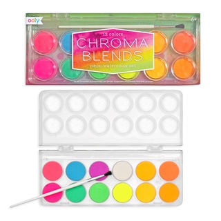 OOLY -  สีน้ำสำหรับเด็ก CHROMA BLENDS ปลอดสารพิษ นำเข้าจากอเมริกา สีสวยแน่น สะดุดตา!