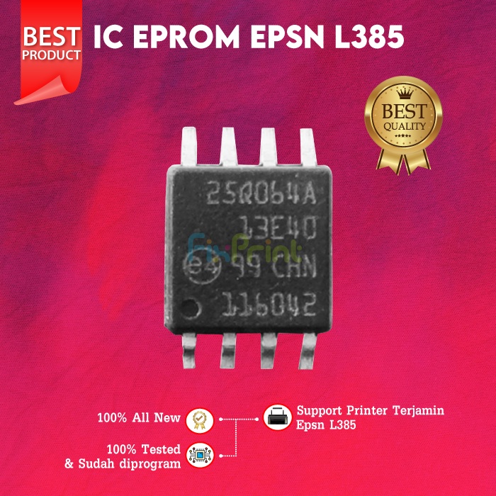 Epson L385 เครื่องพิมพ์ Eprom IC, Epson L385 Counter Board IC, Epson L385 เมนบอร์ดรีเซ็ต