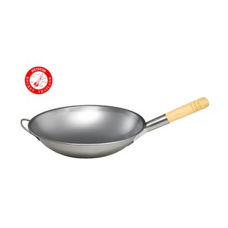 ✨ขายดี✨ ตราจรวด กระทะเหล็ก ขนาด 36 ซม.  Rocket Brand Iron Frypan 36 cm