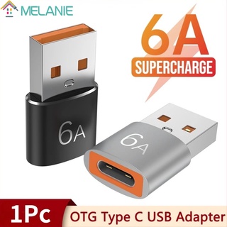 อะแดปเตอร์สายเคเบิลข้อมูล 6A USB 3.0 เป็น Type-C ตัวเมีย ชาร์จเร็ว เชื่อมต่อเสียง USB 3.0 Type-C OTG สําหรับแล็ปท็อป 1 ชิ้น