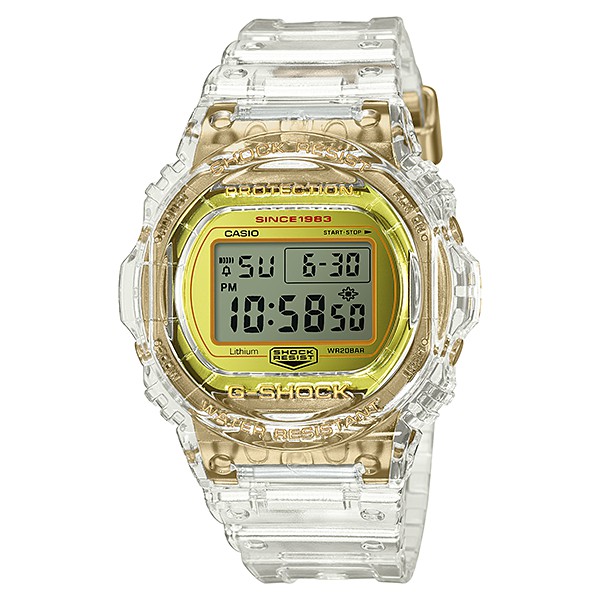 นาฬิกา Casio G-Shock 35th Anniversary Limited GLACIER GOLD 5rd series รุ่น DW-5735E-7 ของแท้ รับประกัน1ปี