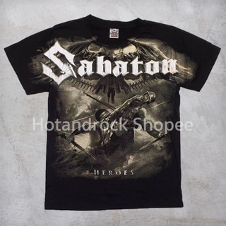 เสื้อยืดเนื้อ Cotton 💯 สัมผัสนุ่ม เบาสบาย OVP Sabaton สีดำ