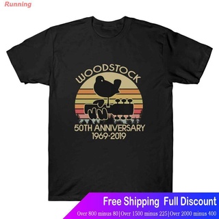 เสื้อผ้าผช1969-2019 Music Vintage T-Shirt Men Black Cotton Tee Popular Tops Valentines Day SALE Mens Womens T-shirtsส