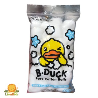 สำลีก้อน B Duck สำลีอนามัย สำลีก้อน B.Duck Pure Cotton Balls 40 ก้อน