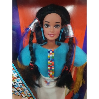 **กล่องไม่สวย** Special Edition Barbie 1993 Dolls of the World 12 Collection  Second Edition Native American 11609 #21#