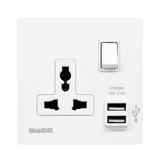 ชุดเต้ารับ UNIVERSAL HACO BR-S1U 2 USB UNIVERSAL SOCKET SET HACO BR-S1U 2-USB