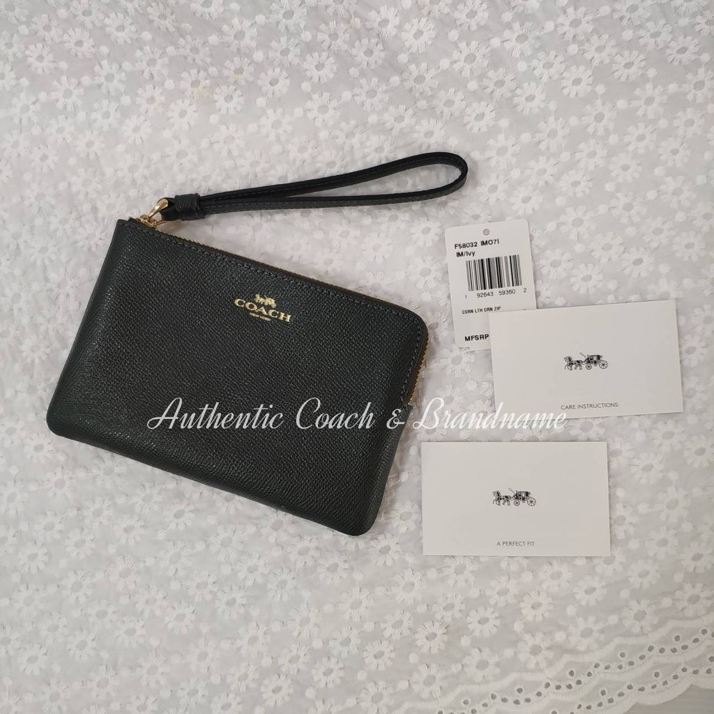 Coach คล้องมือ Size S (1 ซิป) ของแท้จาก USA 100% (AC1009)