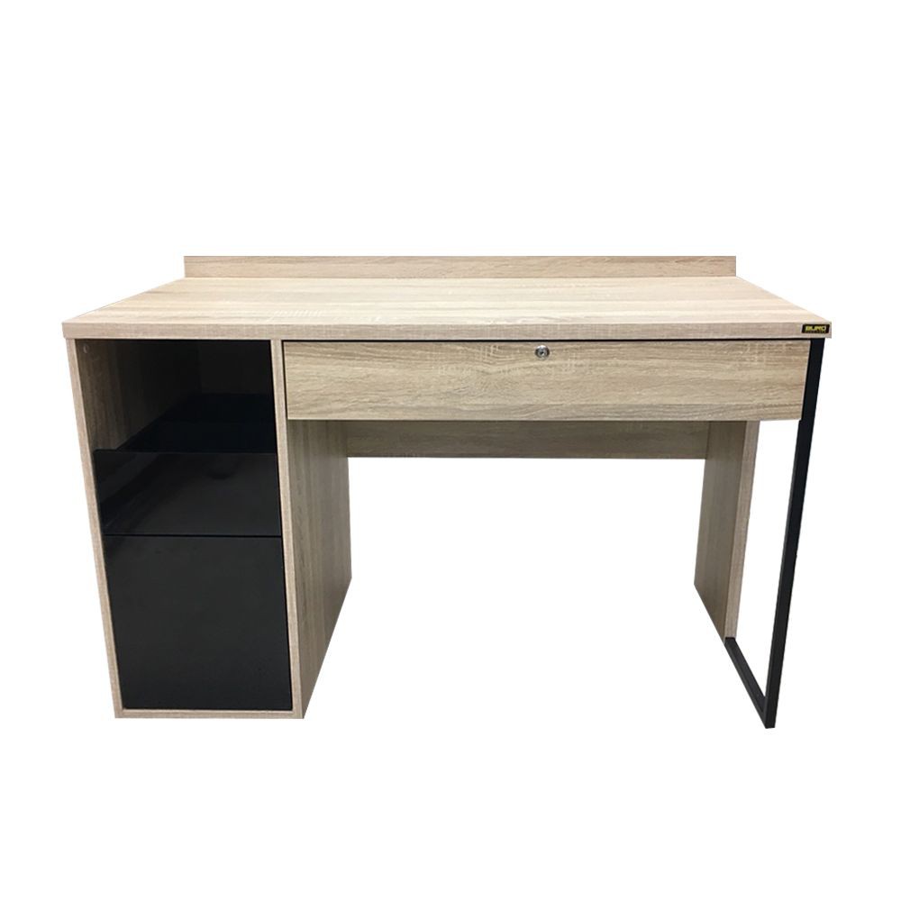 Desk DESK BURO EVOLUTION DK 120B SOLID OAK/BLACK Office furniture Home & Furniture โต๊ะทำงาน โต๊ะทำง