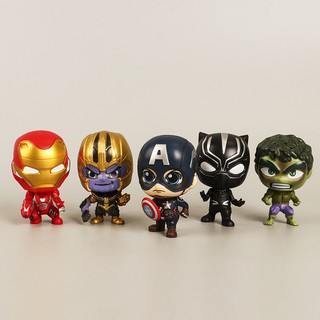 (สินค้าพร้อมส่งในไทย) โมเดล ฟิกเกอร์ Avengers เซ็ทหัวโปร่งน้ำหนักเบา