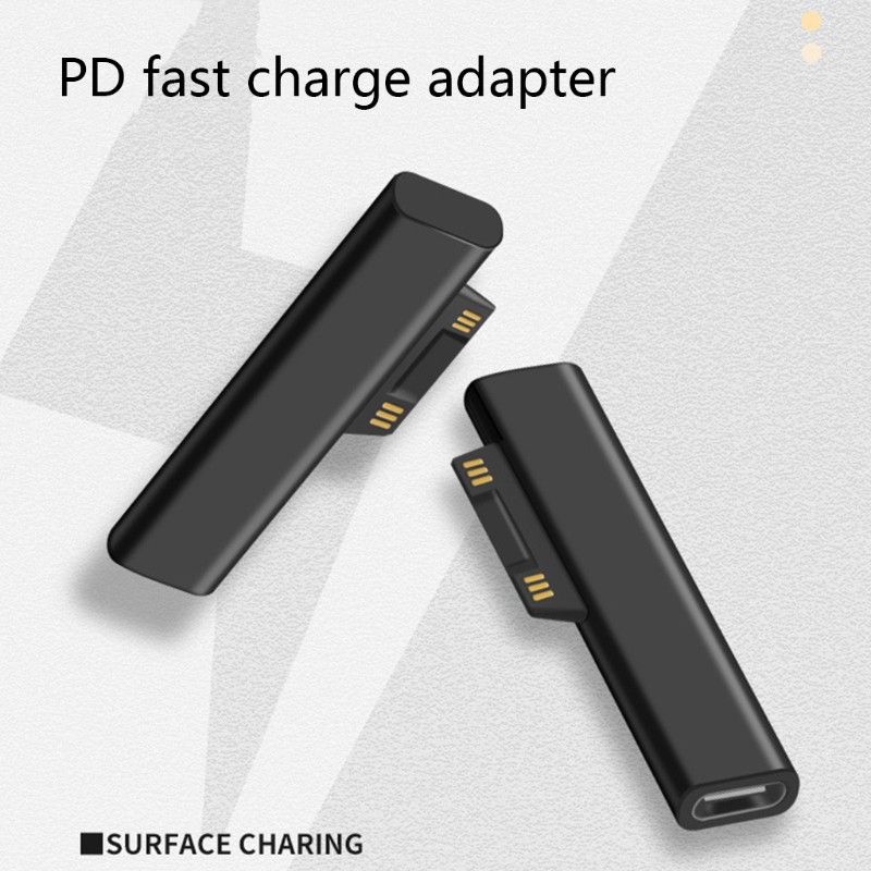 Para Microsoft Pro 8 7 6 5 4 X 3 Libro a Typec PD Tablet Go Adaptador De Enchufe 
