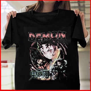 เสื้อยืดผ้าฝ้าย พิมพ์ลายอนิเมะ Demon Slayer Tanjiro Kamado Kimetsu No Yaiba ของขวัญวันหยุดสี่ฤดูกาล สําหรับผู้ชายS-5XL