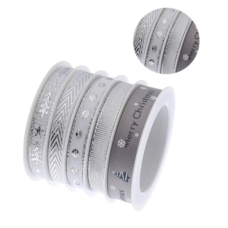 Fnau Craft Ribbon สําหรับกิ๊บติดผมห่อวันหยุดคริสต์มาสโบว์