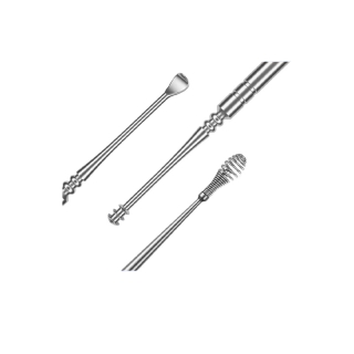 โปรโมชั่น : Llano ไม้แคะหู แบบเกลียว 360 องศา ไม้แคะหู แบบเกลียว สเตนเลส ยืดหยุ่น