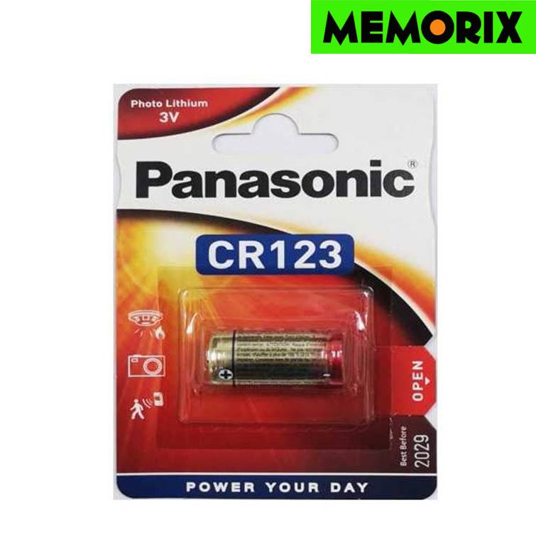 10 ก้อน Panasonic Lithium Battery CR123/CR123A 3V Genuine,Original ของแท้