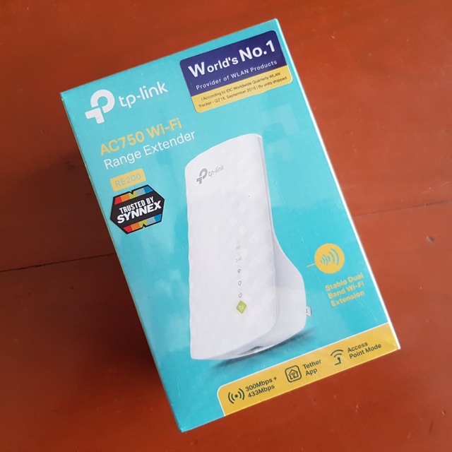 TP-LINK AC750 Wi-Fi Range Extender RE200 อุปกรณ์ขยายสัญญาณ WiFi