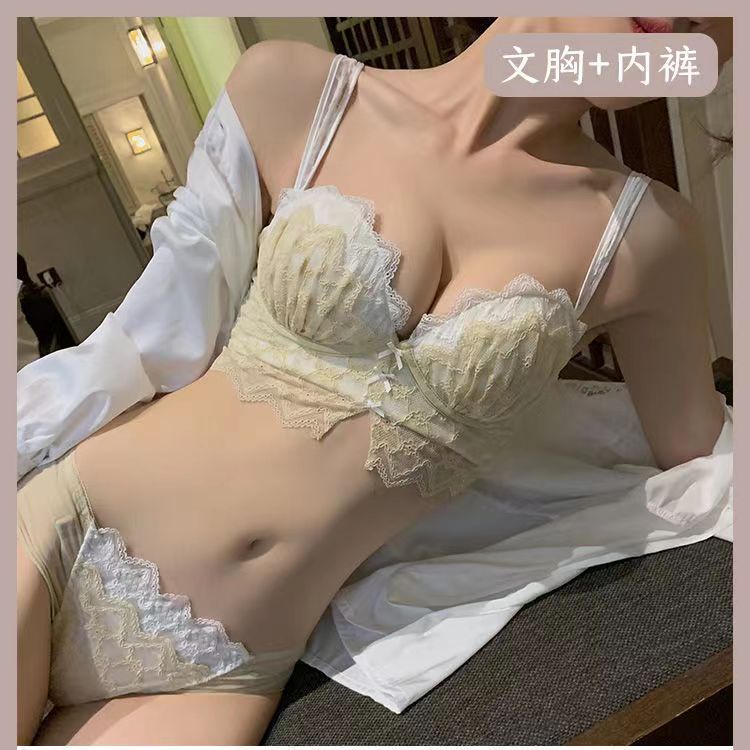 ชุดชั้นในลูกไม้ เซ็กซี่ ไม่มีโครงเหล็ก ขนาดเล็ก ปรับได้ สําหรับผู้หญิง - รูปที่ 6