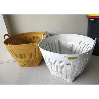เข่งพลาสติก #1 กว้าง 66cm สูง 51.5cm หูเหลี่ยม ตะกร้าพลาสติก Plastic Basket