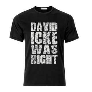 เสื้อยืด พิมพ์ลายกราฟิก David Icke Was Right Conspiracy ราคาถูก