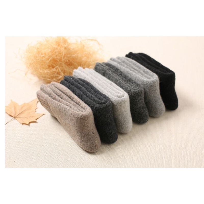 พร้อมส่ง (หนาพิเศษ) ถุงเท้าวูลขนแกะ (ใส่ติดลบสบาย) หนาพิเศษ