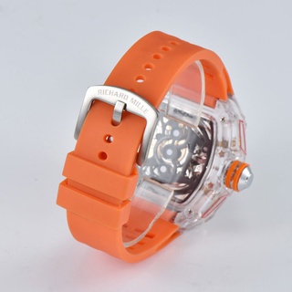 ✤▪[2021] Bugatti โปร่งใส Richard Hollow Automatic Quartz Watch Fashion Bucket Miller Watch Men