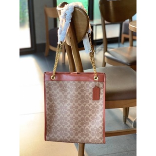 COACH CHAIN CASHIN TOTE ((C6338//C6620))