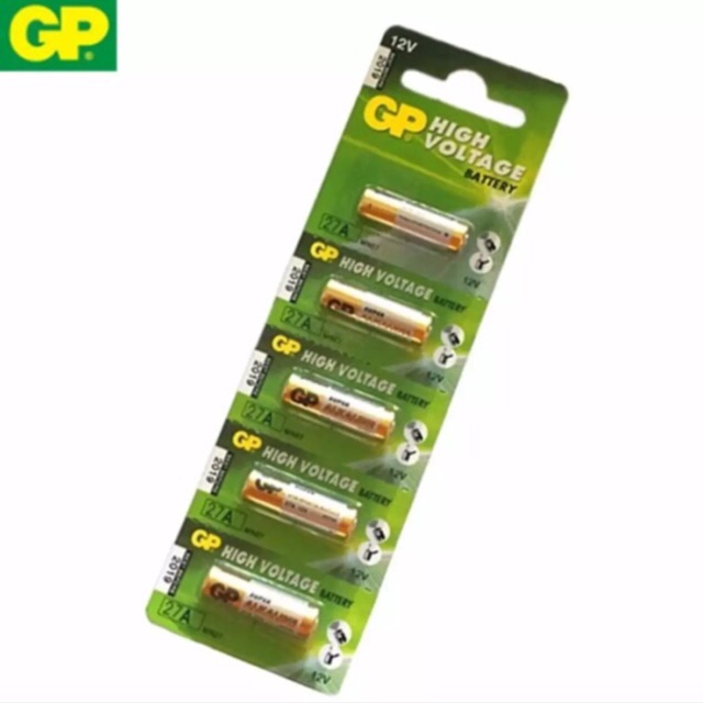 ถ่าน27A GP Battery ถ่าน Alkaline Battery 12V. รุ่นGP27A ถ่านกริ่งไร้สาย .